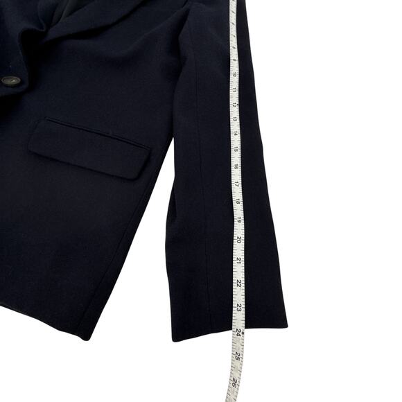 VINCE Boyfriend Blazer in Italian Wool Blend Navy 6|S - Picture 11 of 11